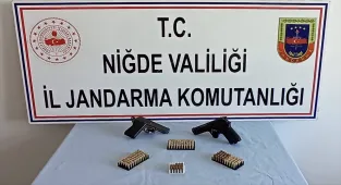 Niğde'de ruhsatsız silah operasyonunda bir şüpheli yakalandı