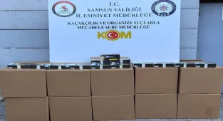 Samsun'da 200 bin makaron ele geçirildi