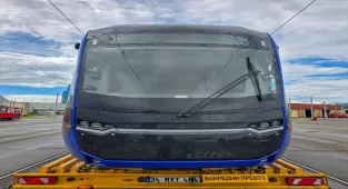 Türkiye'nin Sırbistan için ürettiği tramvaylardan ilki başkent Belgrad'a ulaştı 