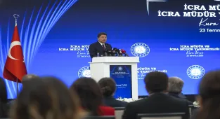 Adalet Bakanı Tunç, İcra Müdür ve İcra Müdür Yardımcılığı Kura Töreni'nde konuştu: