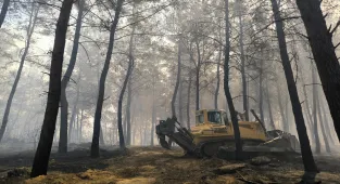 Antalya'da çıkan orman yangınına müdahale ediliyor