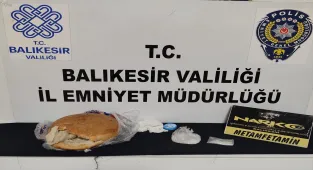 Balıkesir'de ekmeğin içine gizlenmiş uyuşturucu ele geçirildi