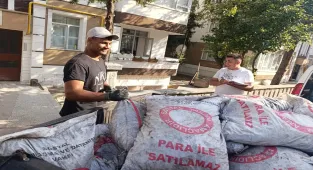 Beypazarı Kaymakamlığı'ndan ihtiyaç sahibi ailelere kömür yardımı