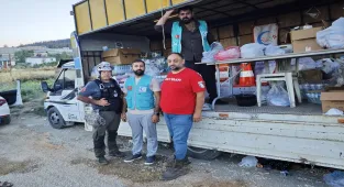 Cansuyu Derneği Niğde Şubesinden yangın bölgesindeki ekiplere kumanya desteği