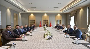 Cumhurbaşkanı Yardımcısı Yılmaz, AK Parti Genel Başkan Yardımcısı Büyükgümüş'ü kabul etti