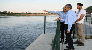 Edirne'deki hidroelektrik santralinden Meriç Nehri'ne su salındı