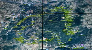 Ekipler, Bursa Harmancık'taki orman yangınının sınırlarını tuttu