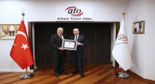 Gençlerbirliği Kulübü Başkanı Sungur, ATO Başkanı Baran'ı ziyaret etti