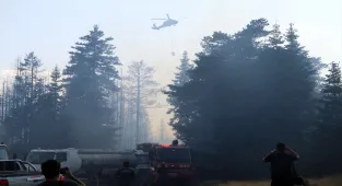 GÜNCELLEME 2 - Çankırı'da çıkan orman yangınına müdahale ediliyor