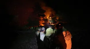 GÜNCELLEME 5 - Bursa'da Gürsu ile Kestel arasındaki ormanlık alanda çıkan yangına müdahale sürüyor