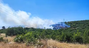 GÜNCELLEME - Bursa'nın 2 ilçesinde çıkan orman yangınından biri kontrol altına alındı