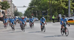 Şehit Ömer Halisdemir Bisiklet Turu'na katılanlar Kütahya'ya ulaştı