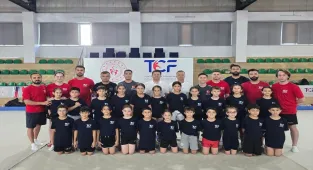 Suat Çelen, Trampolin Cimnastik Gelişim Kampı'nı ziyaret etti