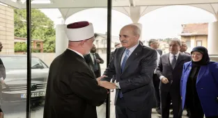 TBMM Başkanı Kurtulmuş, Bosna Hersek İslam Birliği Başkanı Kavazoviç ile görüştü