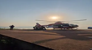 Trabzon'da ambulans helikopter, yaylada rahatsızlanan kadın için havalandı