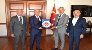 TÜRKAV Genel Başkanı Korkmaz'dan Beypazarı Kaymakamı Coşkun'a ziyaret