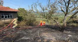 Bartın'da çıkan anız yangını söndürüldü