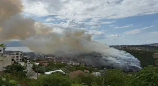 GÜNCELLEME 2 - Kocaeli'de ağaçlık ve makilik alanda çıkan yangın söndürüldü