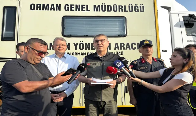 GÜNCELLEME - Mersin'in Anamur ilçesindeki orman yangınına müdahale sürüyor