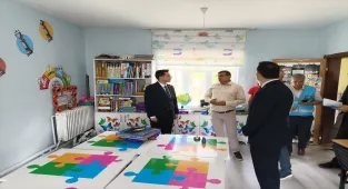 Karaman'da ilkokulun bakımı denetimli serbestlik yükümlüleri tarafından yapıldı