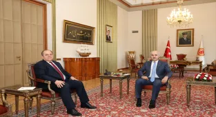 TBMM Başkanı Kurtulmuş, Yargıtay Başkanı Kerkez'i kabul etti