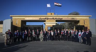 Cumhur İttifakı heyeti, Gazze'deki insani krize dikkati çekmek için Refah Sınır Kapısı'nı ziyaret etti