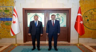 Cumhurbaşkanı Yardımcısı Yılmaz, KKTC Başbakanı Üstel ile görüştü:
