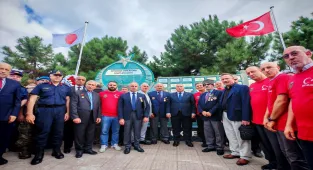 Ertuğrul Fırkateyni'nde şehit olan 71 Trabzonlu asker anısına yaptırılan anıt açıldı