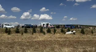 Kütahya'da otomobilin çarpması sonucu şehit olan jandarma personeli için tören düzenlendi
