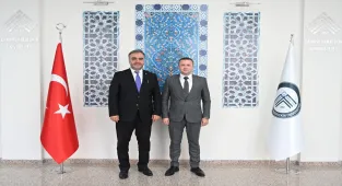 AA Samsun Bölge Müdürü Demir, ÇAKÜ Rektörü Karataş'ı ziyaret etti