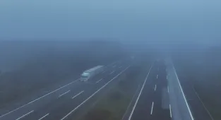 Anadolu Otoyolu'nun Düzce kesiminde sis etkili oldu