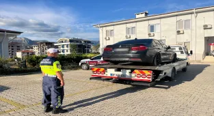 Antalya'da drift atan sürücüye 92 bin 784 lira ceza