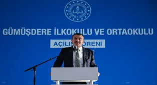 Bakan Tekin, Sarıyer'de Gümüşdere İlkokulu ve Ortaokulu'nun açılış töreninde konuştu: