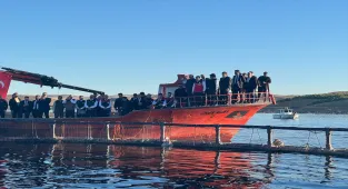 Bakan Yumaklı, Tunceli'de Mersin balığı üretim tesisini inceledi: