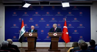 Dışişleri Bakanı Fidan, Irak Dışişleri Bakanı Hüseyin ile ortak basın toplantısında konuştu: (1)