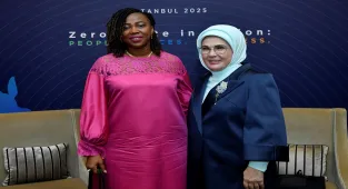 Emine Erdoğan, Sierra Leone Cumhurbaşkanı'nın eşi Fatima Maada Bio ile görüştü