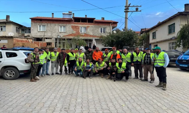 Hüyük'te yaban domuzlarına karşı sürek avı düzenlendi