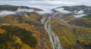 Ilgaz Dağı'nın yüksek kesimlerinde sis etkili oldu