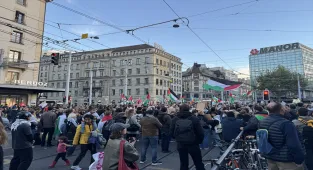 İsviçre'de, İsrail'in Küresel Sumud Filosu'na saldırıları protesto edildi