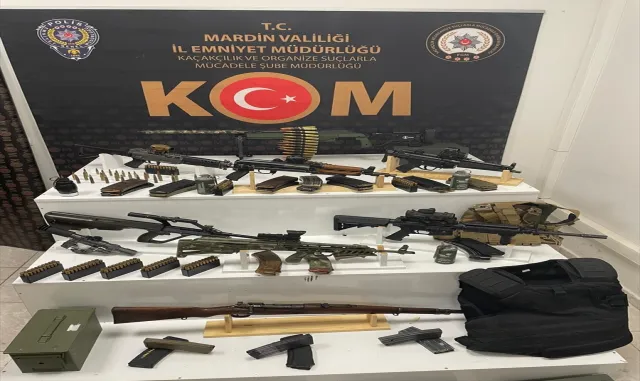 Mardin'de düzenlenen operasyonda silah ve mühimmat ele geçirildi