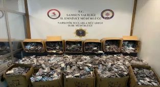 Samsun'da 215 bin uyuşturucu hap ele geçirildi