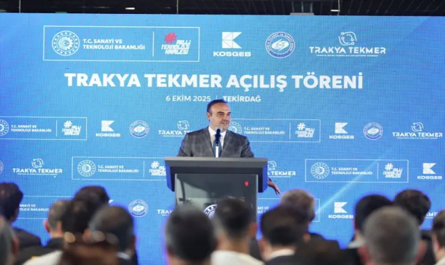 Sanayi ve Teknoloji Bakanı Kacır Tekirdağ'da TEKMER açılışında konuştu: