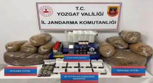 Yozgat'ta 10 bin 600 makaron ve kaçak tütün ele geçirildi