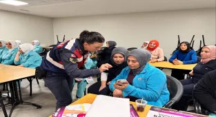 Yozgat'ta jandarma ekipleri KADES'i tanıttı