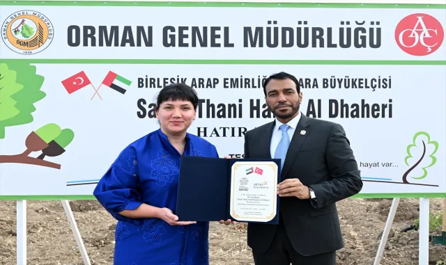 Birleşik Arap Emirlikleri'nin Ankara Büyükelçisi onuruna Ankara'da hatıra ormanı kuruldu
