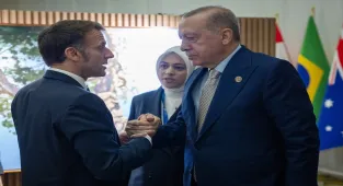 Cumhurbaşkanı Erdoğan Fransa Cumhurbaşkanı Macron ile görüştü