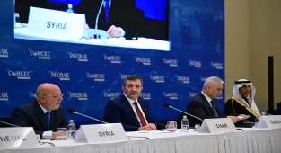 Cumhurbaşkanı Yardımcısı Yılmaz, İSEDAK'ın Suriye başlıklı toplantısında konuştu: