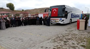 Erzurum'da 36 şehit yakını Çanakkale'ye uğurlandı