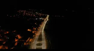 Gölova'da çevre yolunda aydınlatma çalışması yapıldı 