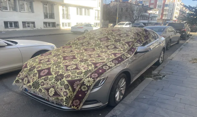 Kars'ta soğuk hava etkili oldu 